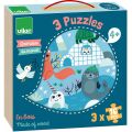 Vilac Holzpuzzle Welt Tiere